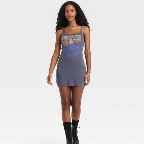 Pink Floyd Dresses & Skirts - NWT Pink Floyd Women's Gray Bodycon Dress Size Medium
